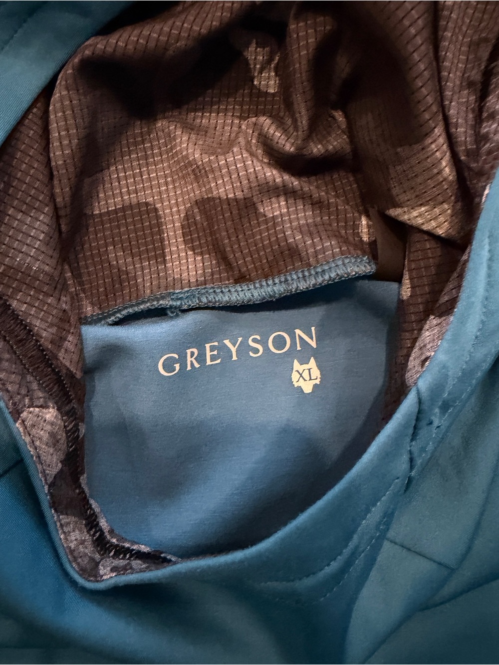 Greyson Blue Hoodie with Camo Lined Hood - Picture 2 of 3